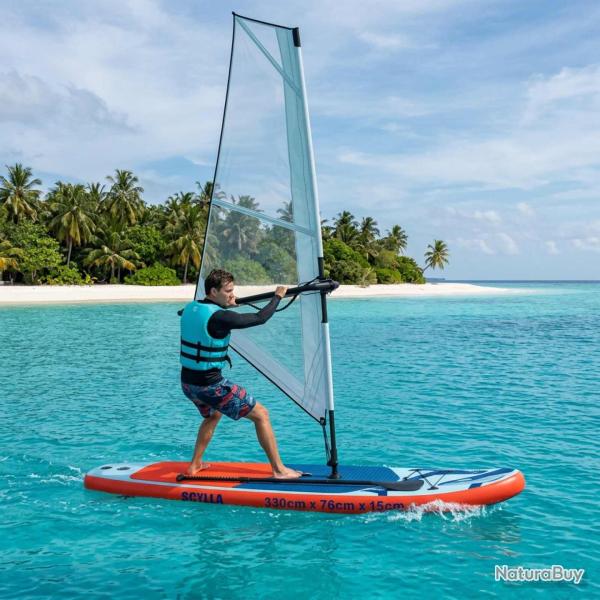 Planche SUP Gonflable avec Voile SCYLLA 330 x 76 x 15 cm Bleu