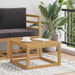 Table de jardin Bois d'Acacia Massif Blanc 59 x 59 x 37 cm