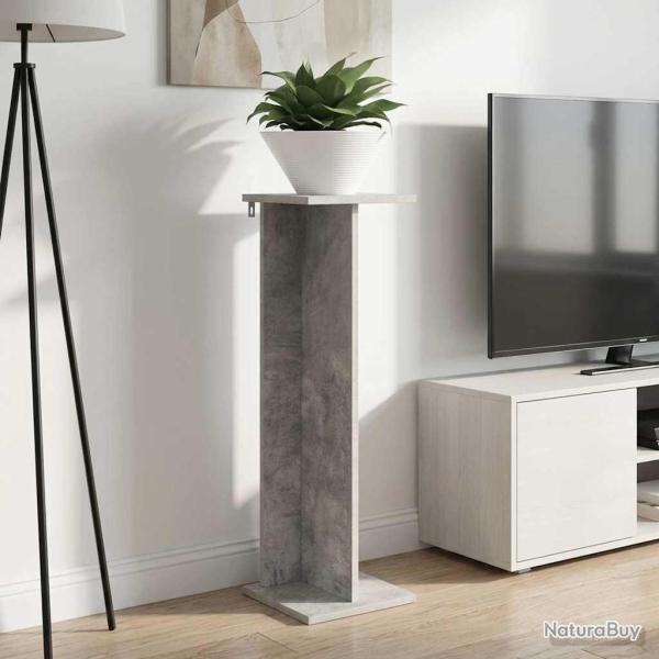 Support de Plante Gris B�ton 25 x 25,5 x 80,5 cm