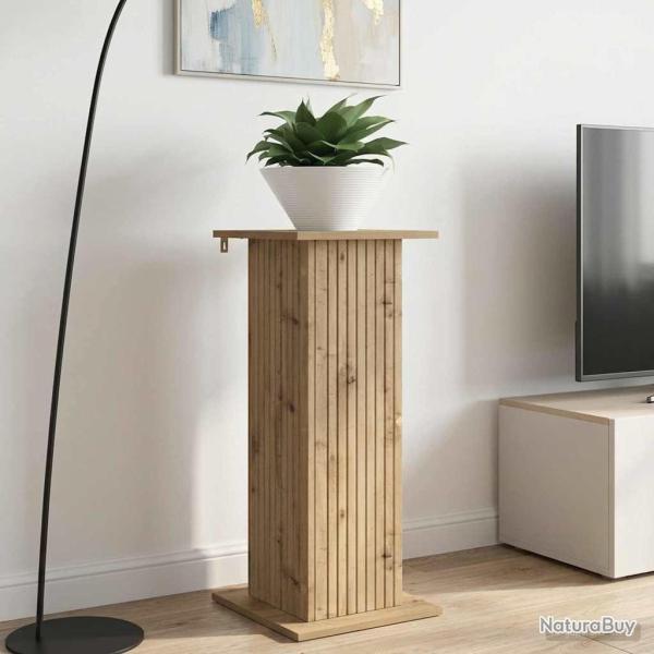 Support de Plante Ch�ne artisanal 30,5 x 30 x 80,5 cm