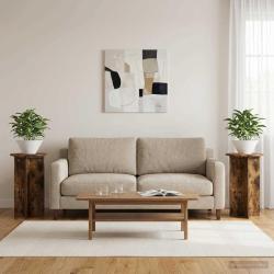 Support de Plante 2 pcs Ch&ecirc;ne fum&eacute; &Oslash;40 x 60 cm