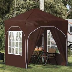 Tente de f&ecirc;te pop-up 192 x 192 x 245 cm Marron