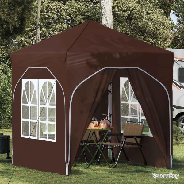 Tente de f�te pop-up 192 x 192 x 245 cm Marron