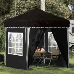 Tente de f&ecirc;te pop-up 195 x 195 x 245 cm Noir Tissu Oxford