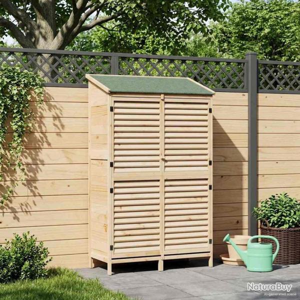 Abri de jardin Naturel 106 x 56 x 176,5 cm Bois de Sapin Massif
