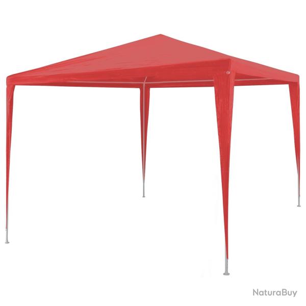 Tente de f�te Rouge 300 x 300 x 255 cm PE et acier