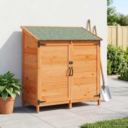 Abri de jardin avec toit Marron 106,5 x 56 x 113,5 cm