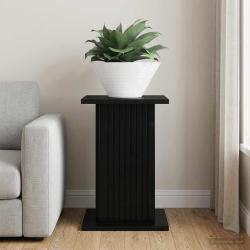 Support de Plante Noir 30,5 x 30 x 43 cm Bois d'ing&eacute;nierie