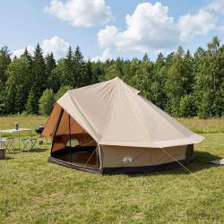 Tente familiale Cr&egrave;me 10 personnes Polycoton