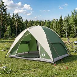 Tente de camping avec un abri imperm&eacute;able D&ocirc;me Vert 4 personnes