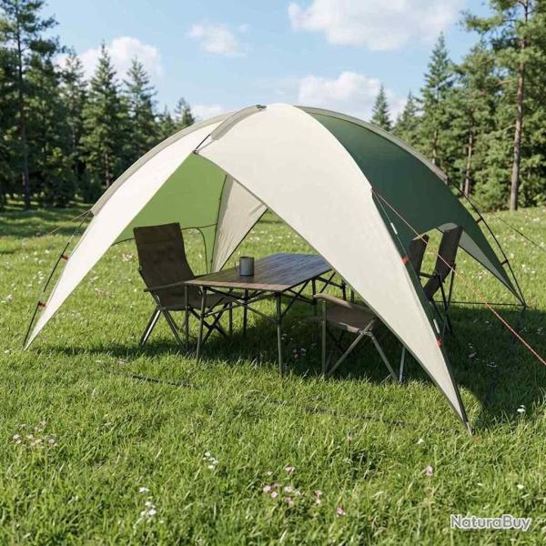 Tente de camping avec un abri imperm�able D�me Vert