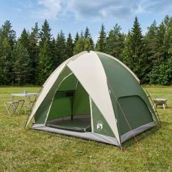 Tente de camping avec un abri imperm&eacute;able D&ocirc;me Vert