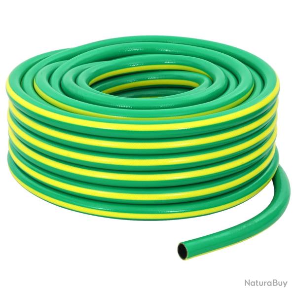 Tuyau de jardin 5 couches Vert et jaune 1 / 2'' 30 m PVC