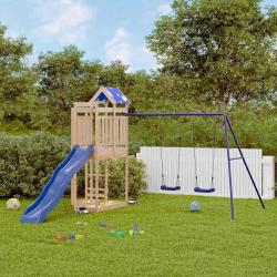Aire de jeux d'ext&eacute;rieur bois de pin massif