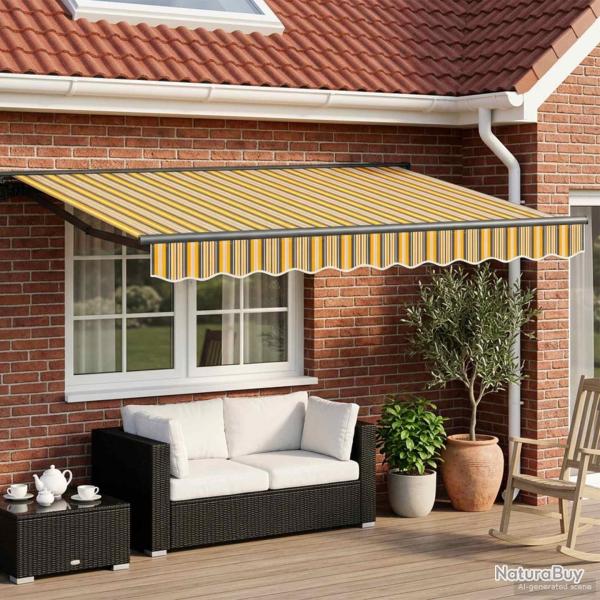 Auvent r�tractable �lectrique Jaune, Gris, Anthracite 3 x 2,5 m