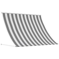 Auvent Anthracite et blanc 300 x 150 cm