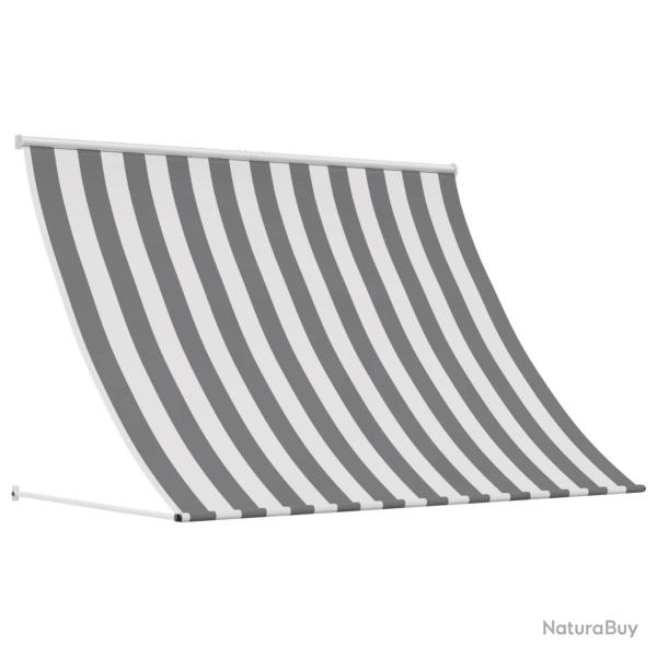 Auvent Anthracite et blanc 300 x 150 cm