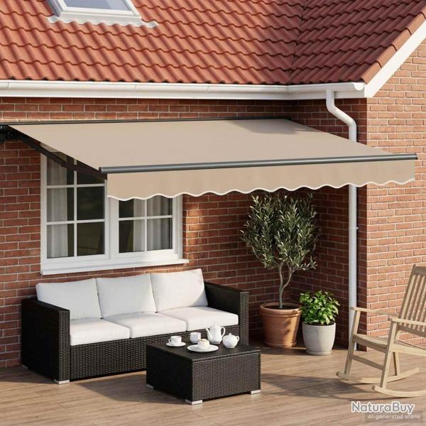 Auvent r�tractable �lectrique Beige et Anthracite 3 x 2,5 m