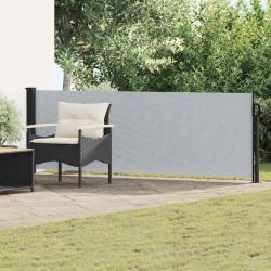 Store lat&eacute;ral r&eacute;tractable Gris 500 x 100 cm Polyester