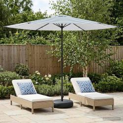 Parasol de jardin avec base 300 x 300 cm Polyester