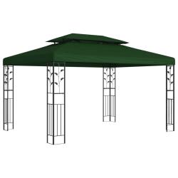 Pavillon 3,97 x 2,96 x 2,68 m Vert Polyester et Acier