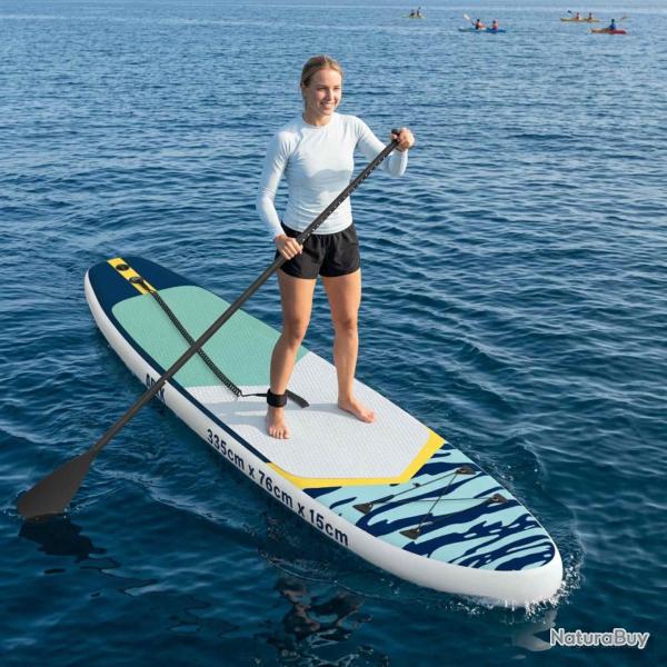 Planche de Paddle Gonflable APEX 335 x 76 x 15 cm Bleu pour