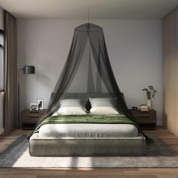 Ciel de lit anti-moustiques 3 pcs 156 mesh Noir ?56 x 220 cm