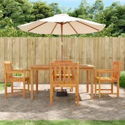 Ensemble &agrave; manger de jardin 5 pcs Bois d'acacia solide