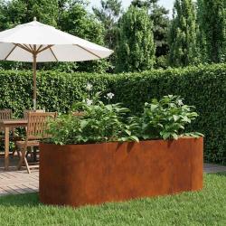 Jardin sur&eacute;lev&eacute; Acier patin&eacute; 120 x 40 x 40 cm