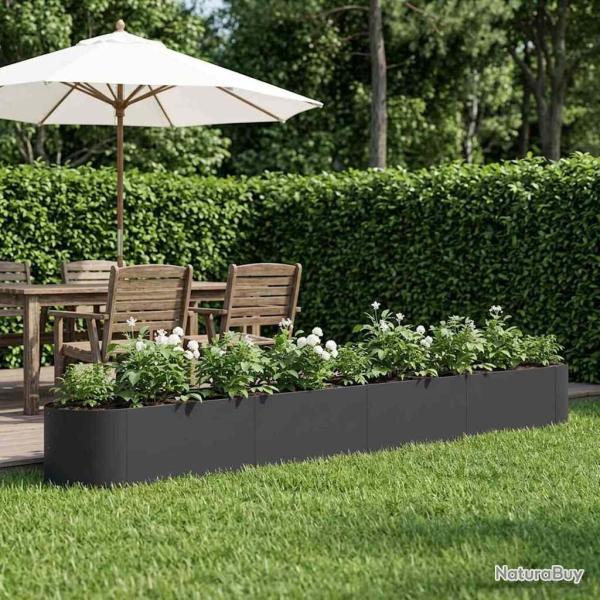 Jardin sur�lev� Noir 380 x 40 x 40 cm Acier