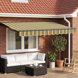 Cadre de store manuel avec LEDs 3 x 2,5 m