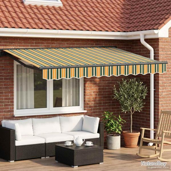 Cadre de store manuel avec LEDs 3 x 2,5 m