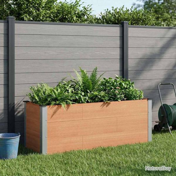 Jardini�re sur�lev�e Marron 150 x 50 x 54 cm