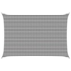 Voile d'ombre Anthracite et blanc 4 x 5 m HDPE