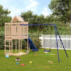 Aire de jeux d'ext&eacute;rieur bois de pin massif