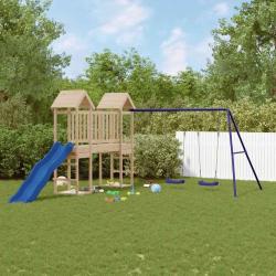 Aire de jeux d'ext&eacute;rieur bois de pin massif
