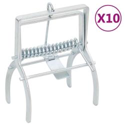 Pi&egrave;ges &agrave; taupes 10 pcs Argent&eacute; Acier galvanis&eacute;