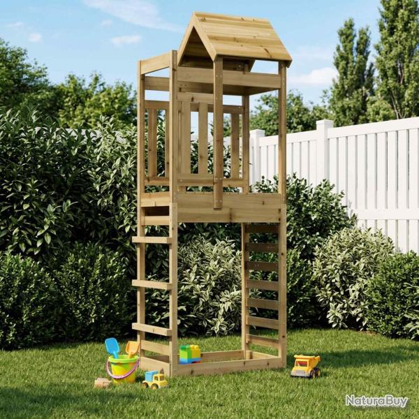 Tour de jeu Marron 52,5 x 85 x 238 cm Bois solide impr�gn�