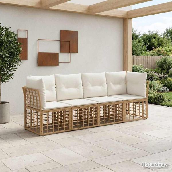 Ensemble de canap�s d'ext�rieur Naturel Polyester