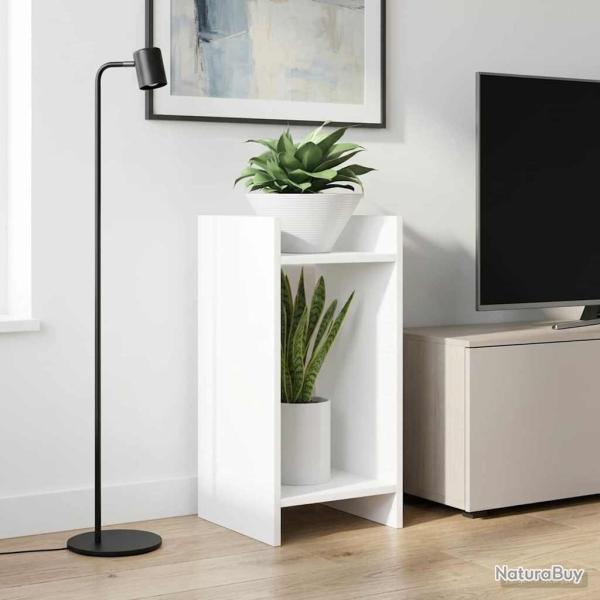 Support de Plante Blanc 30 x 30 x 60 cm Bois d'ing�nierie