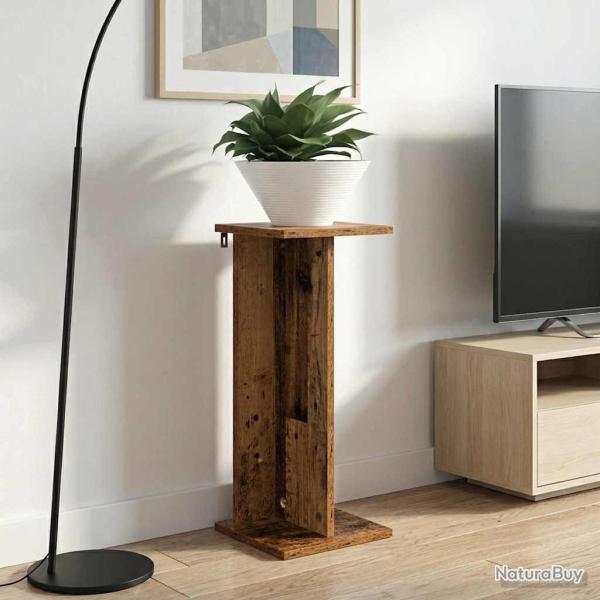 Support de Plante 2 pcs Bois ancien 25 x 25,5 x 60,5 cm