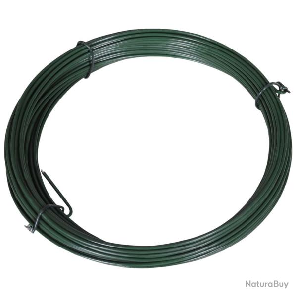 Fil de liaison de cl�ture 25 m 1,4/2 mm Acier Vert