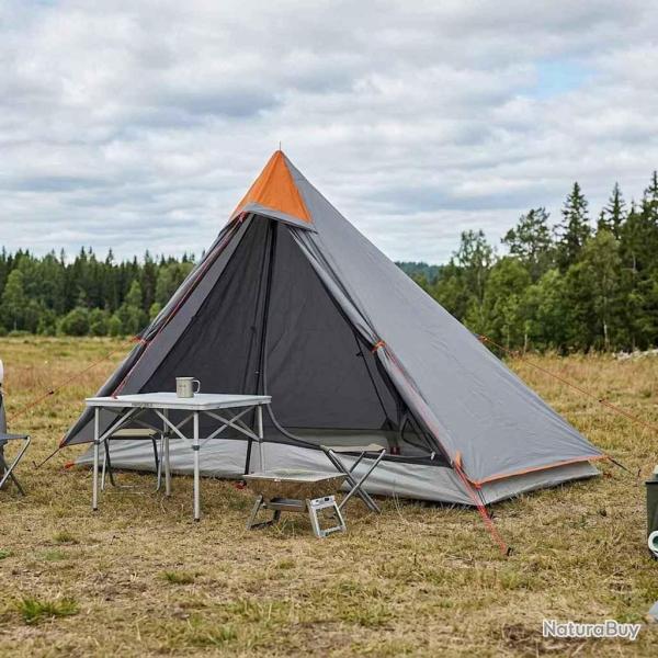 Tente de randonn�e Gris et orange 222 x 85 x 125 cm