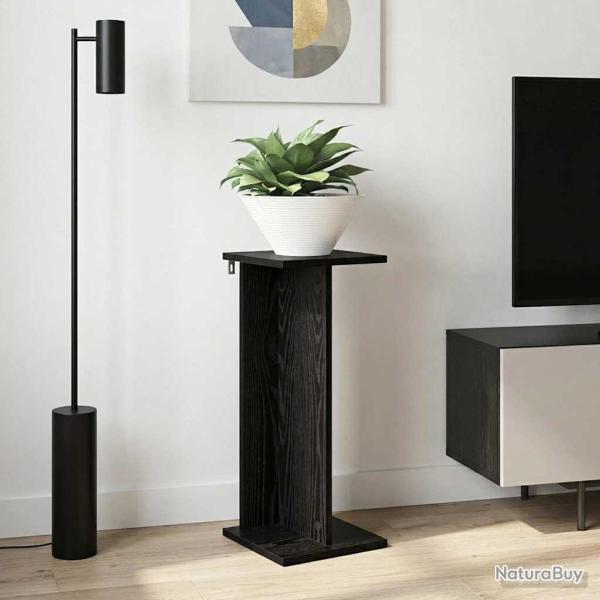 Support de Plante Ch�ne Noir 25 x 25,5 x 60,5 cm