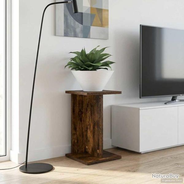 Support de Plante 2 pcs Ch�ne Fum� 25 x 25,5 x 40,5 cm