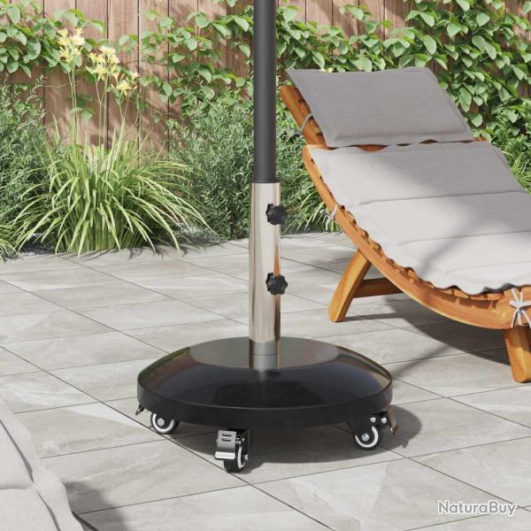 Socle en granit avec roulettes pour poteau de 40-50 mm 29 kg