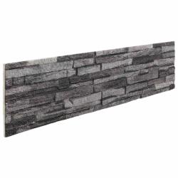 Panneaux muraux 10 pcs Anthracite 100 x 25 cm Mousse EPS