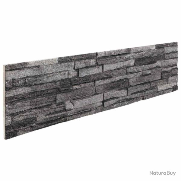 Panneaux muraux 10 pcs Anthracite 100 x 25 cm Mousse EPS