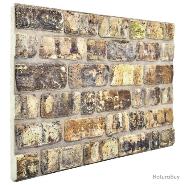 Panneaux muraux 10 pcs Multicolore 100 x 50 cm Mousse EPS