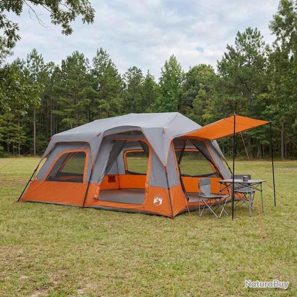 Tente Instantan�e Gris et orange 10 personnes